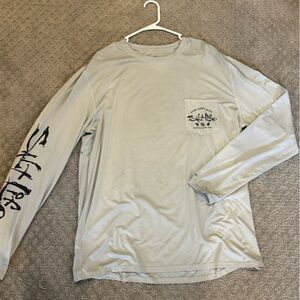 Salt Life Gray Long Sleeve Shirt